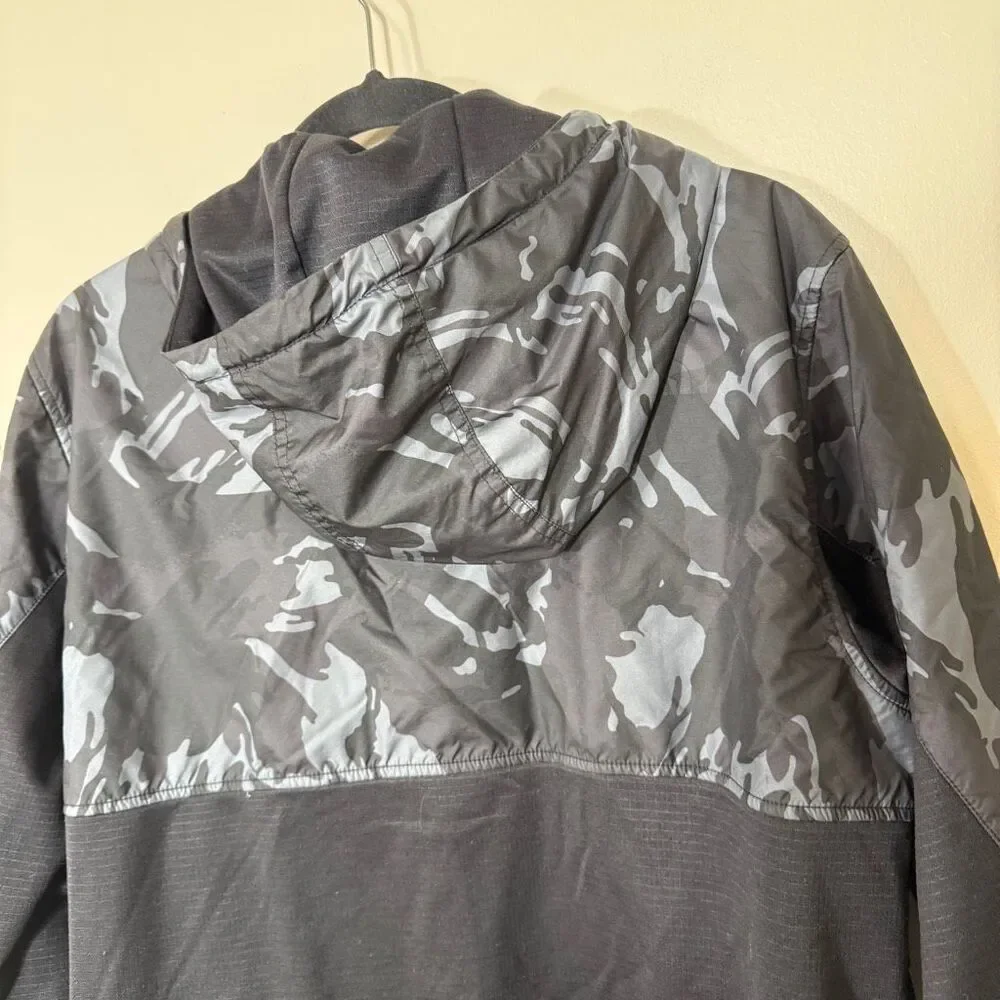 The North Face Men Train N Logo Camo Logo Full Zip Hoodie Overlay Jacket Medium